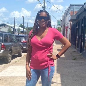 TALL EUC SIDE DRAWSTRING TOP